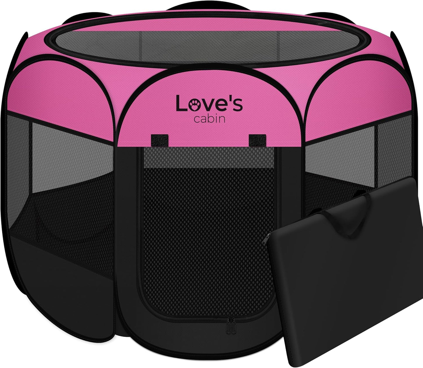 Love's cabin Portable Pet Puppy Dog Playpen for Indoor Outdoor
