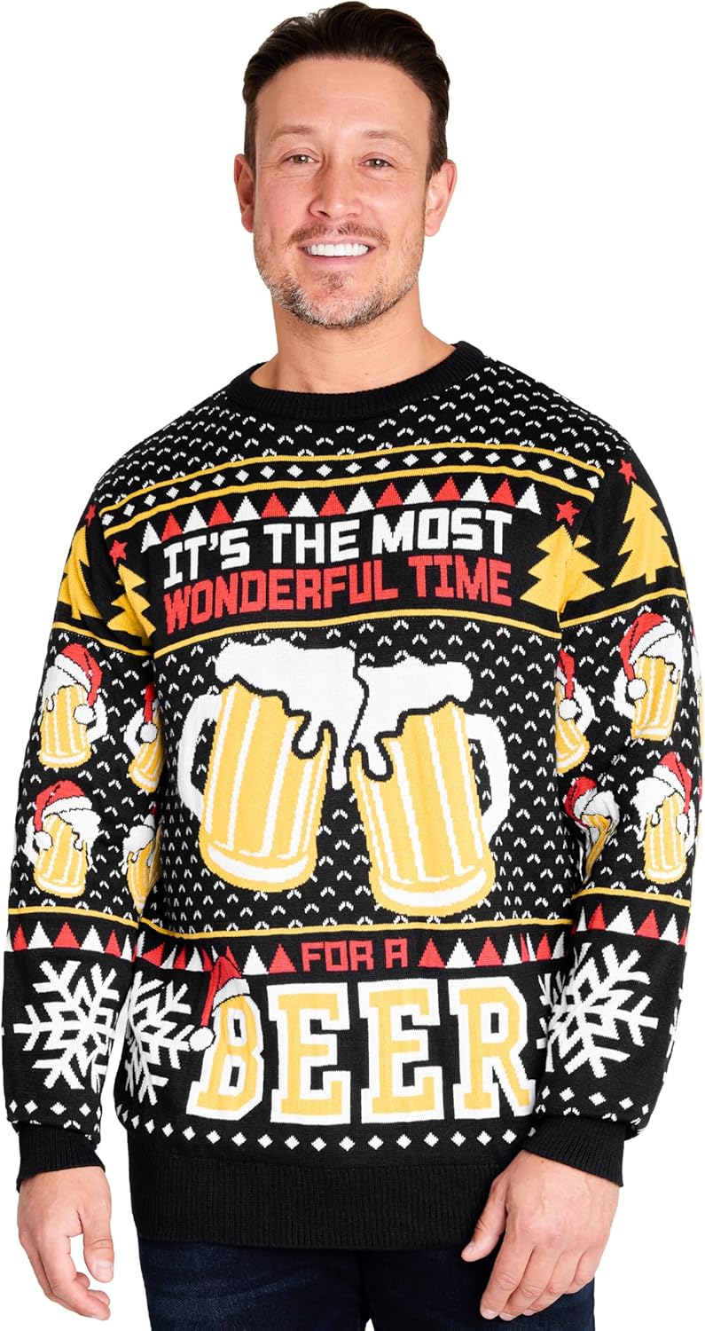 Get Trend Crewneck Knit Christmas Sweater for Adults