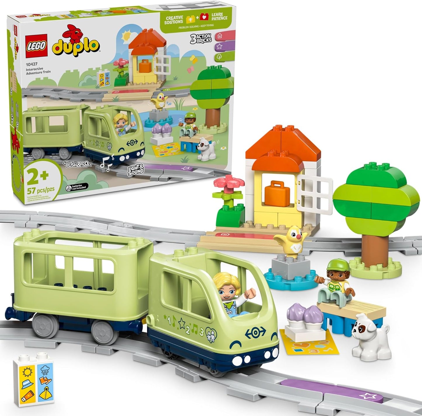 Interactive Adventure Train Set for Ages 2+: Lights & Sounds!