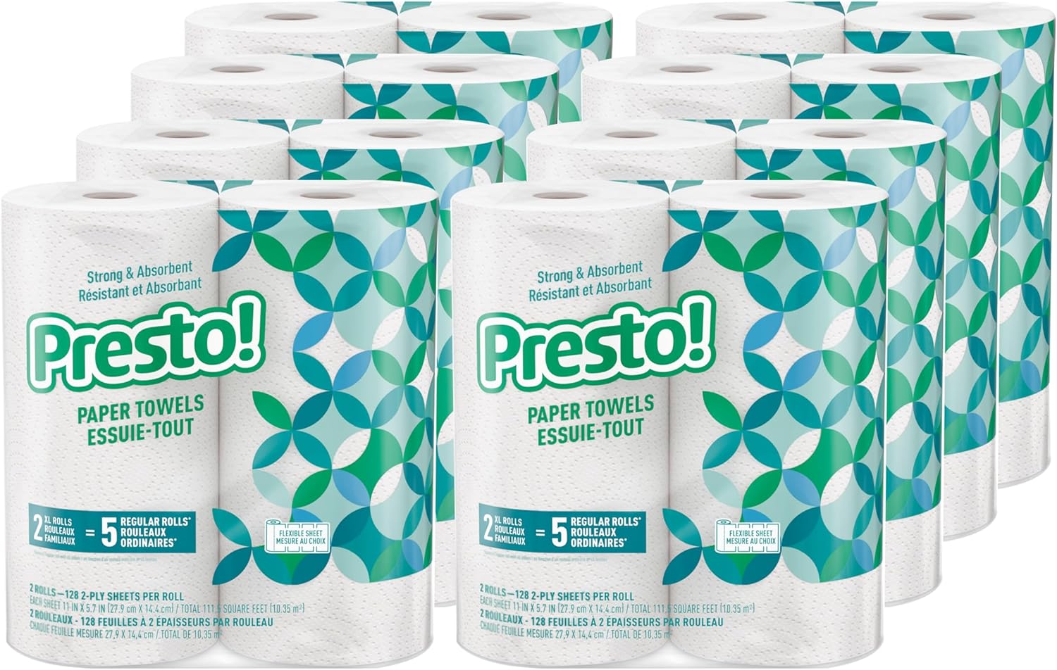 Presto! Kitchen Paper Towels - Flex-a-Size for Ultimate Clean