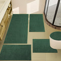 YIHOUSE Green Bathroom Rugs Set 5 Piece for Comfort
