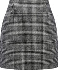 Plaid Mini Skirt for Women High Waist A Line Bodycon Pencil Mywinway