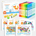 Shuttle Art 48 Pack Washable Dot Markers with 6 Activity Books