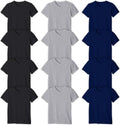 Boys V Neck T Shirt 12 Pack Cotton Undershirts - Super Value