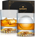 Hand Blown Crystal Whiskey Glasses Set - Elegant Spirit Sippers
