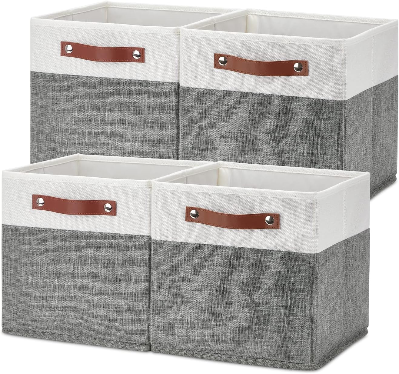 Temary Cube Storage Bins 4 Pack for Organizing Your Space