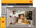 KODAK Wooden WiFi Digital Picture Frame, 10.1 in - Easy Family Sharing