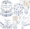 Something Blue Bridal Shower Party Supplies 452 Pc Set - Ready