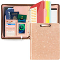 Leather Clipboard with Storage Padfolio - Organized Mobile Workspace