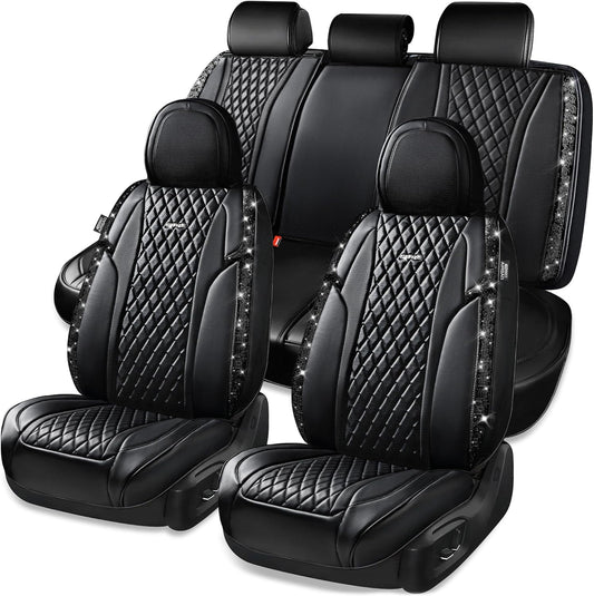 Bling Car Seat Covers by CAR Pass - Luxury Waterproof Set