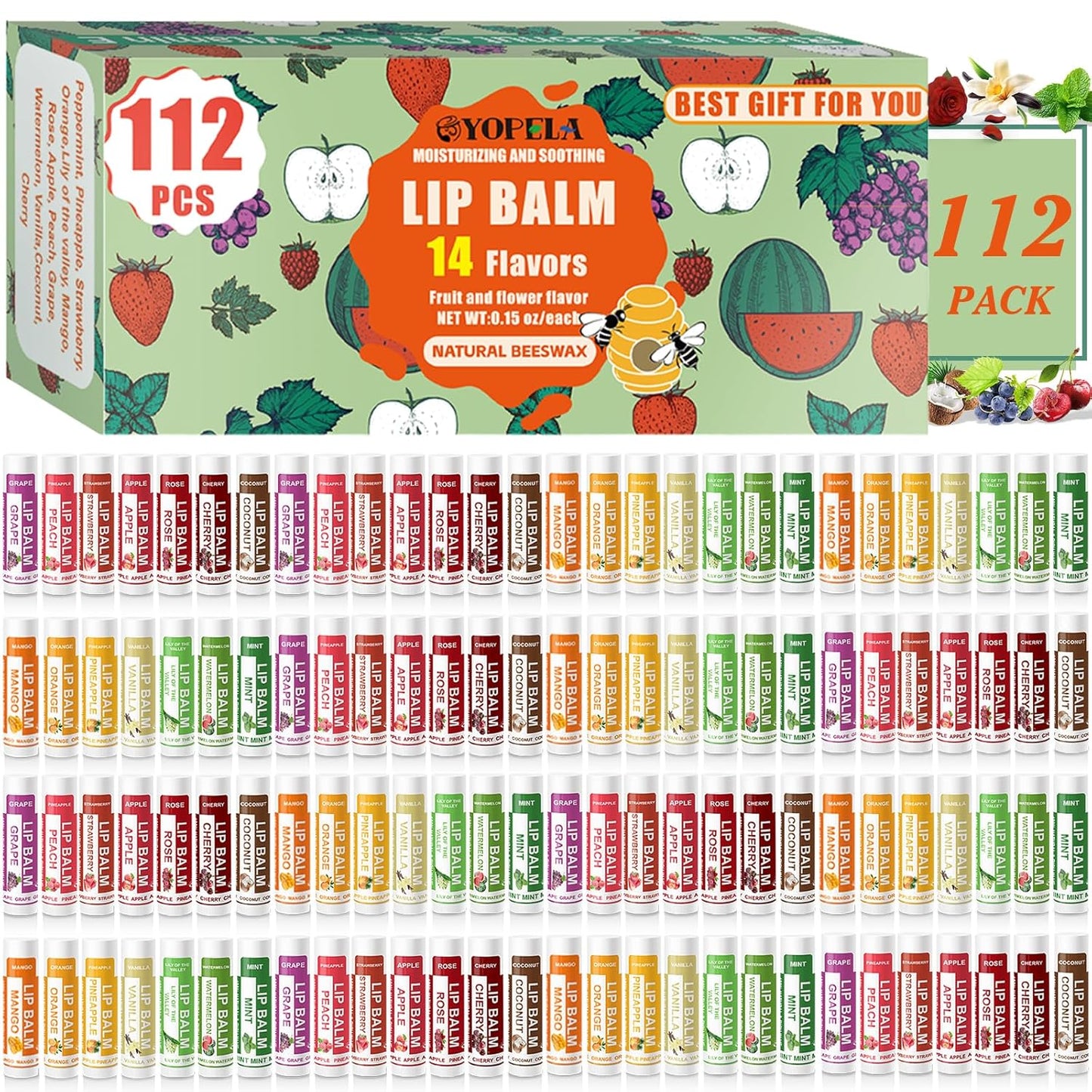 Natural Lip Balm Bulk Pack for Hydration and Moisturizing Care
