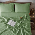 100% Linen Sheet Set Queen Size - Breathable All-Season Bedding