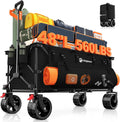 Originsure 48in L Folding Beach Wagon Cart for All Needs