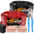 4 AWG Gauge Wire CCA 50ft Power Ground Wire Set - Budget Car Amp Cable