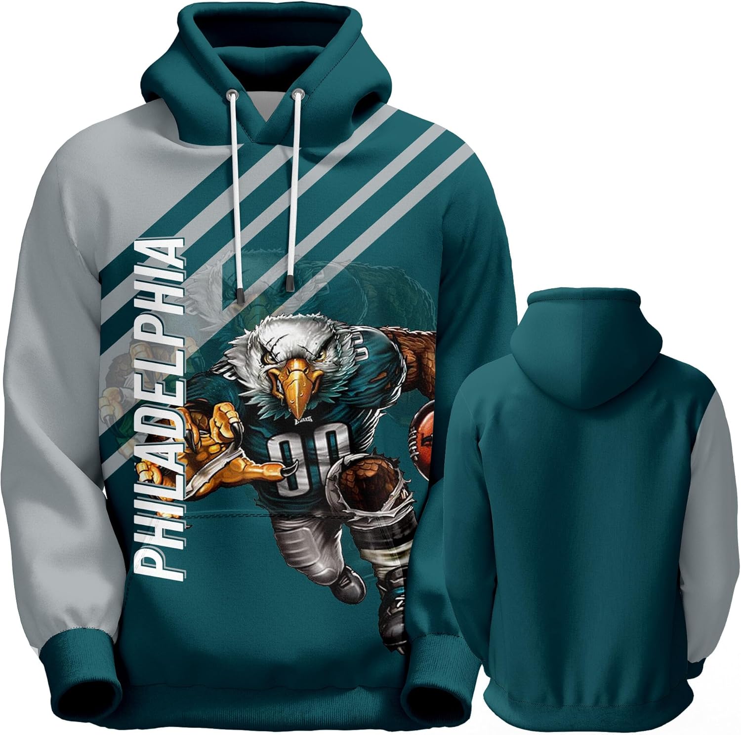 Men's Football Hoodie City Mascots by DIYBA4S - Perfect Gift