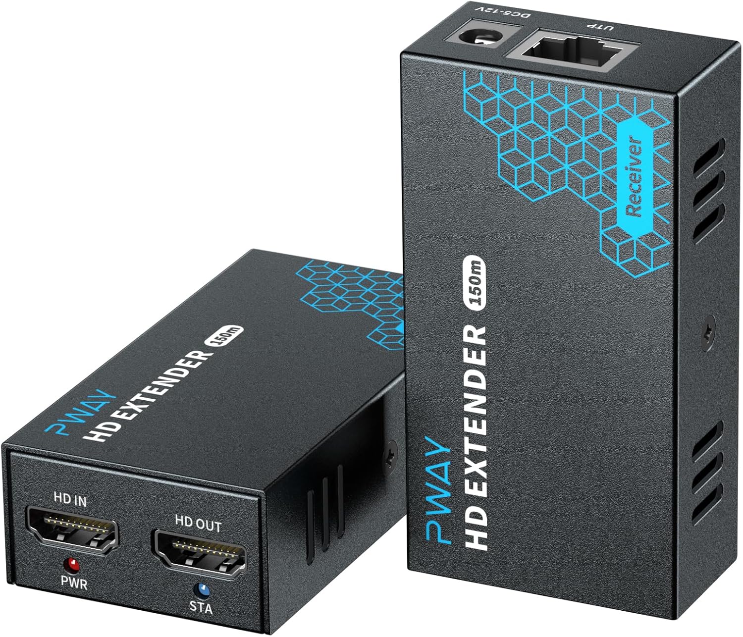 PWAY HDMI Extender 500ft Over Single Cat5e/6 for Full HD