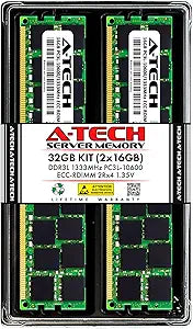 A-Tech 32GB DDR3 ECC Registered RAM Memory Upgrade Kit for Servers