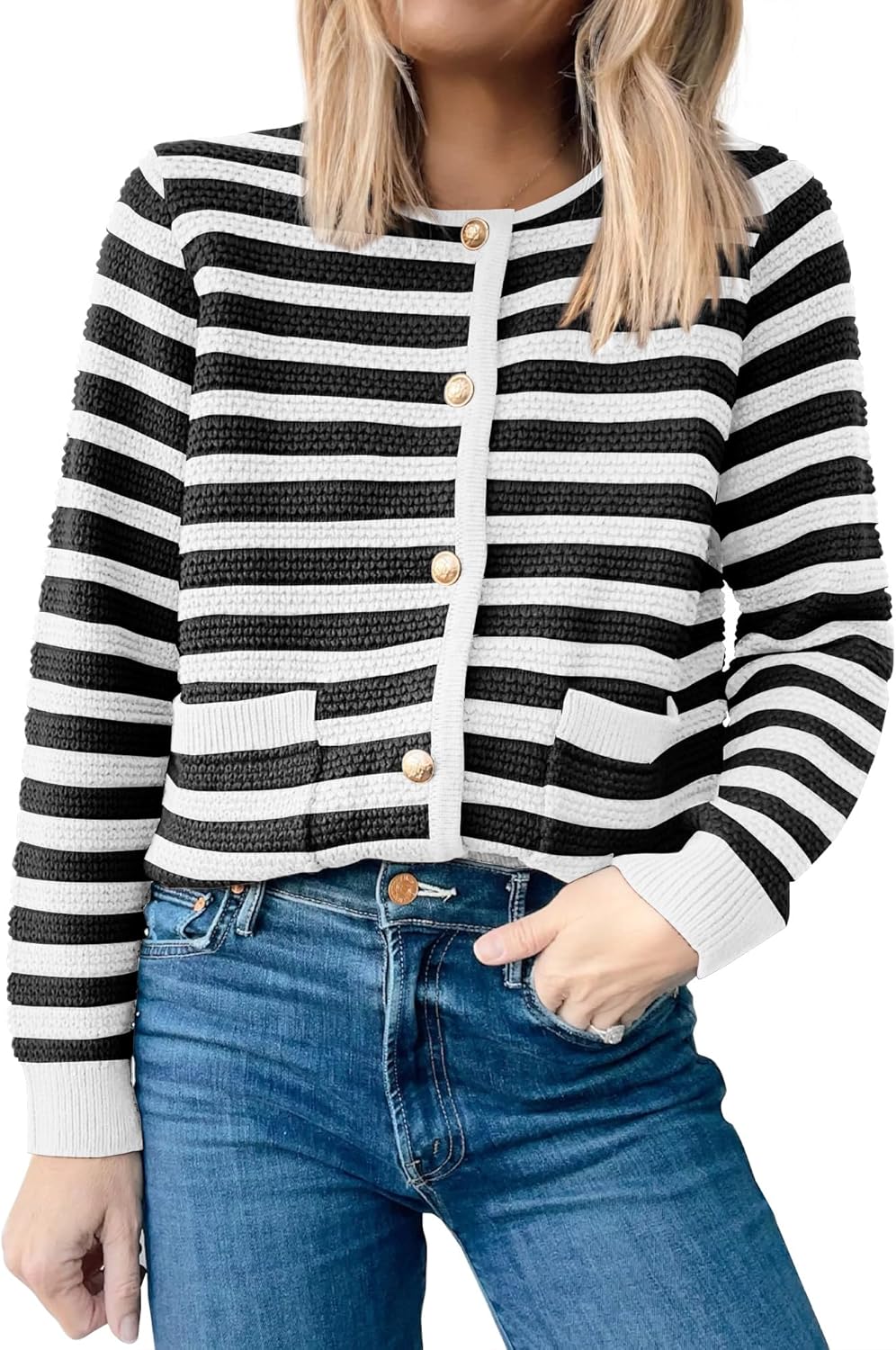 Stylish ANRABESS Womens Cardigan Sweater for Fall Outfits