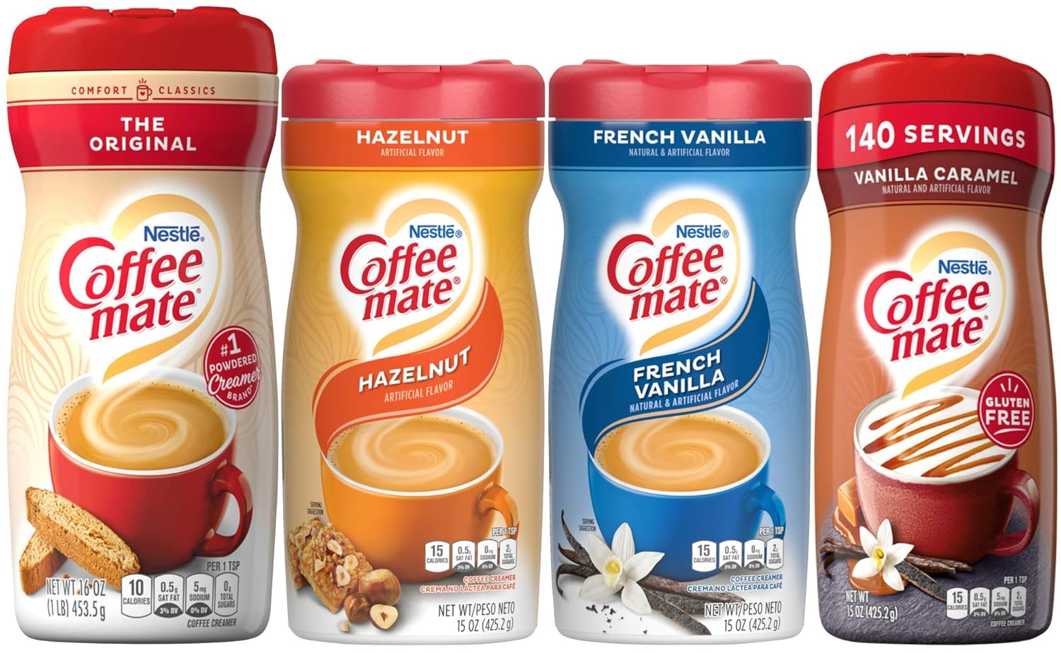 Coffee Mate Creamer Variety Pack - 4 Delicious Flavors