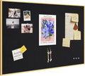 Bulletin Board 30 x 20 inches with Golden Aluminum Frame