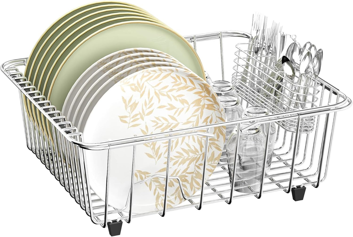 JAQ Dish Drying Rack in-Sink: 304 Stainless Steel Drainer