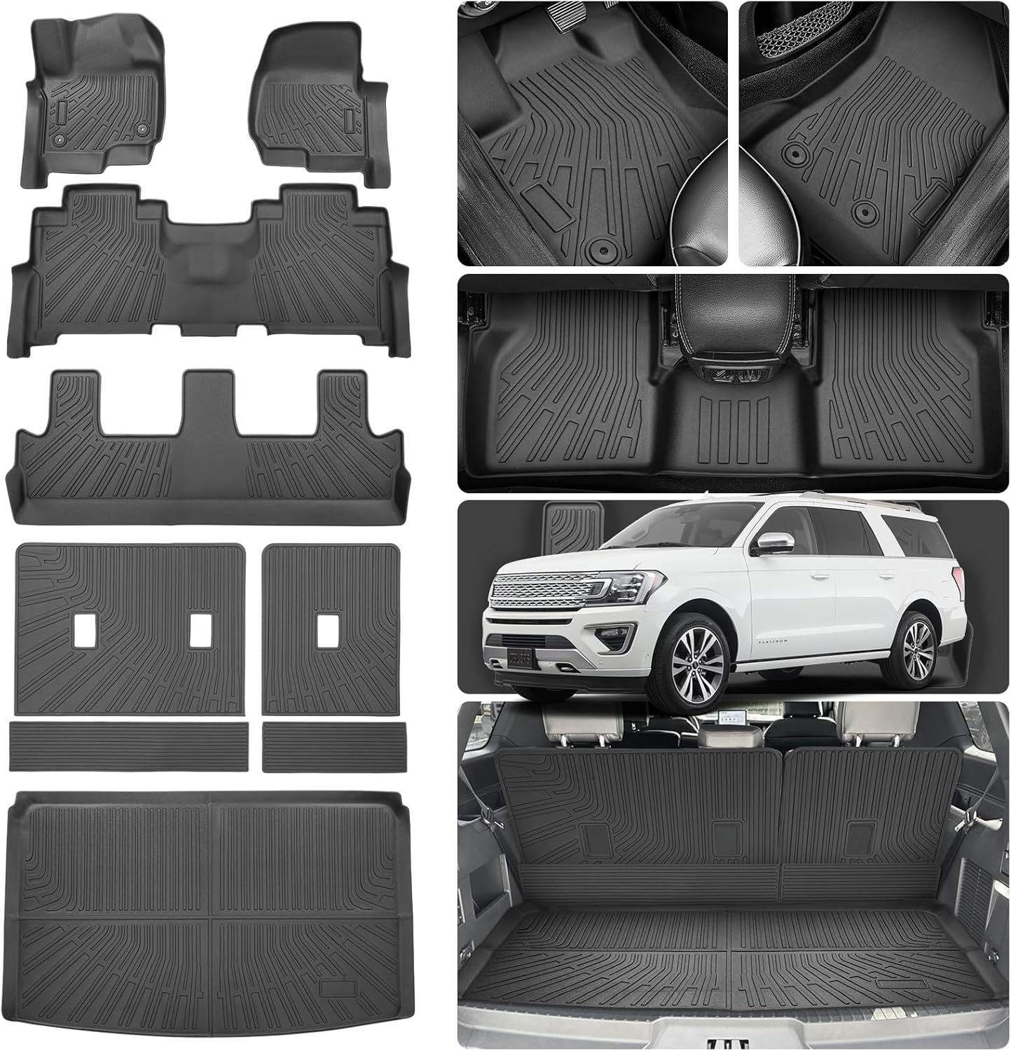 Custom Fit Floor Mats and Cargo Liner for Ford Expedition MAX
