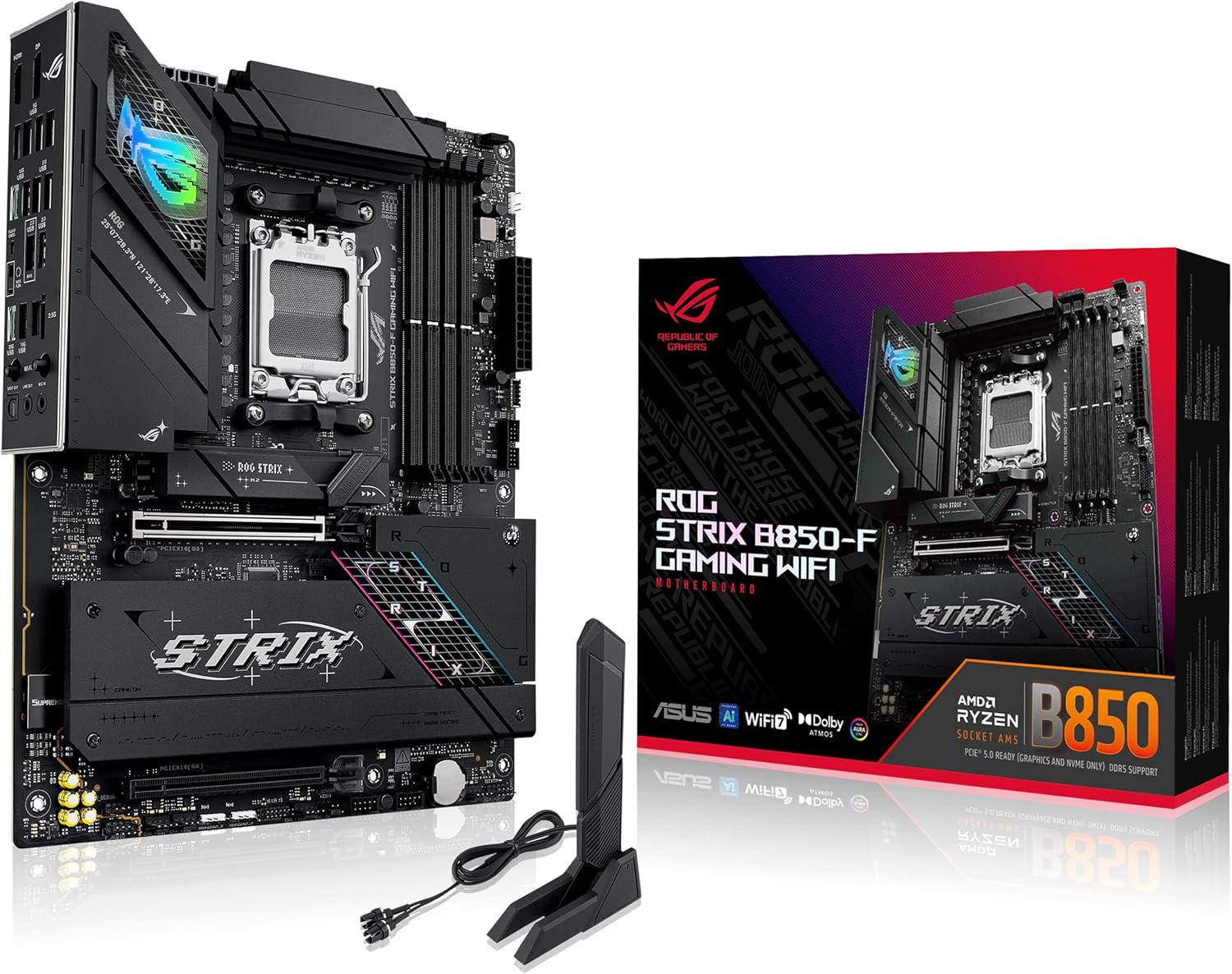 ASUS ROG Strix B850-F Gaming WiFi Motherboard for AI PCs