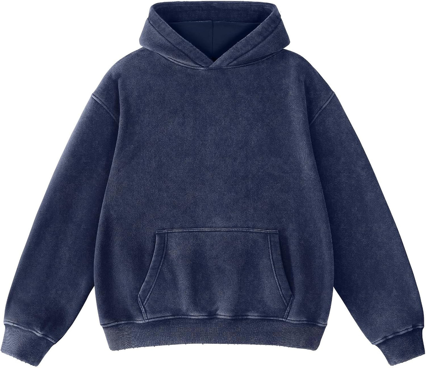 Oversized Acid Wash Hoodie for Men and Women - Vintage Style
