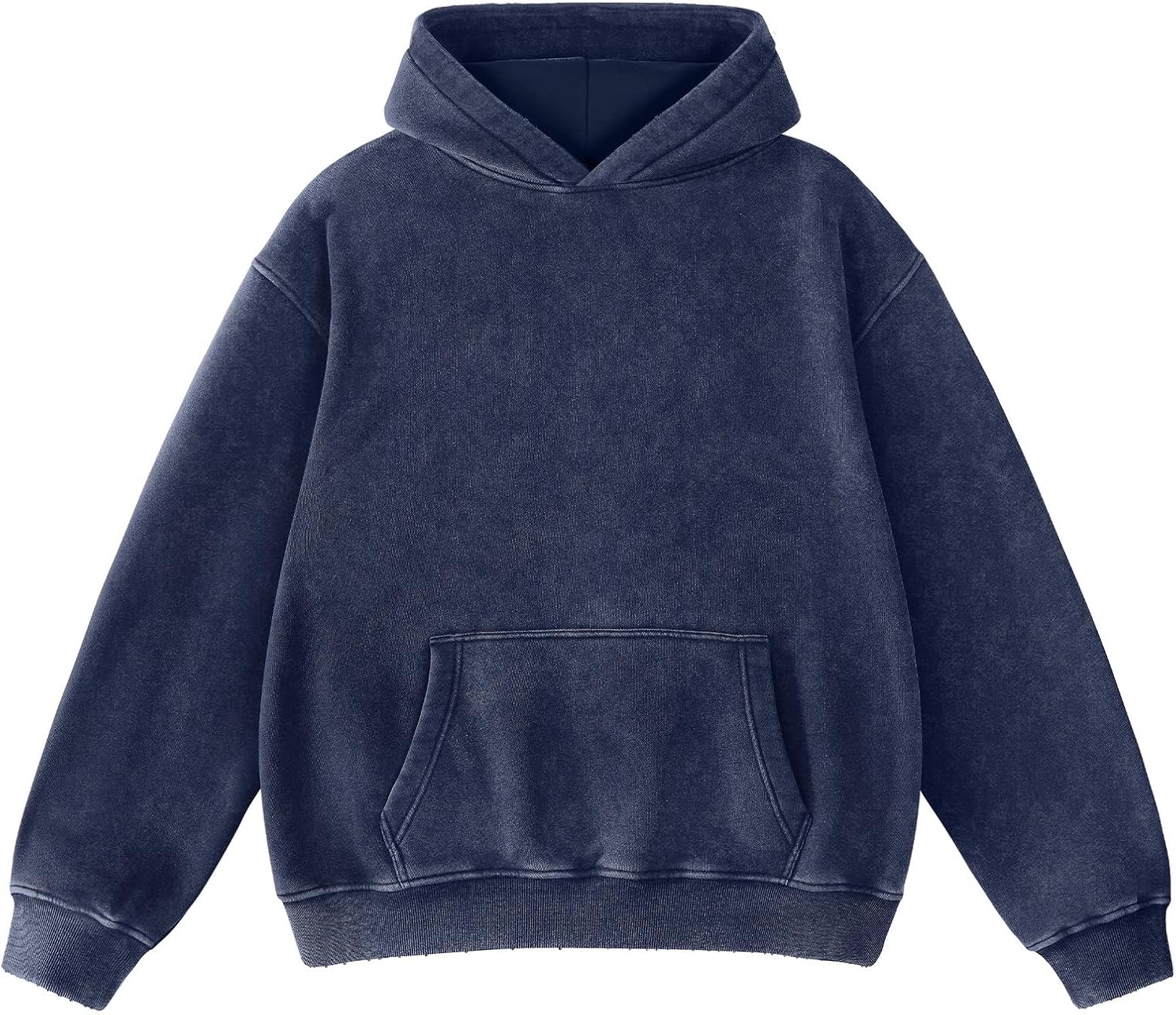 FAIABLE Mens Oversized Acid Wash Hoodie for Streetwear Style