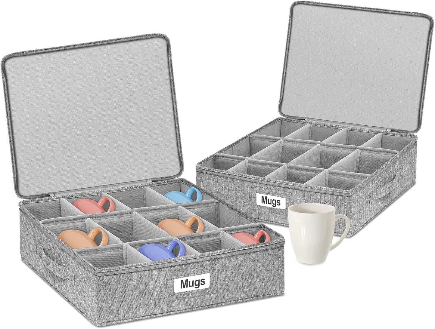 punemi Mug Storage Organizer for Safe and Easy Transport