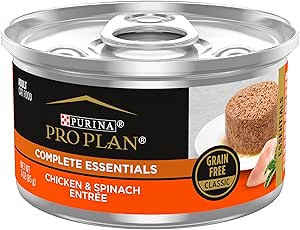 Purina Pro Plan Grain Free Pate Wet Cat Food with Chicken & Spinach