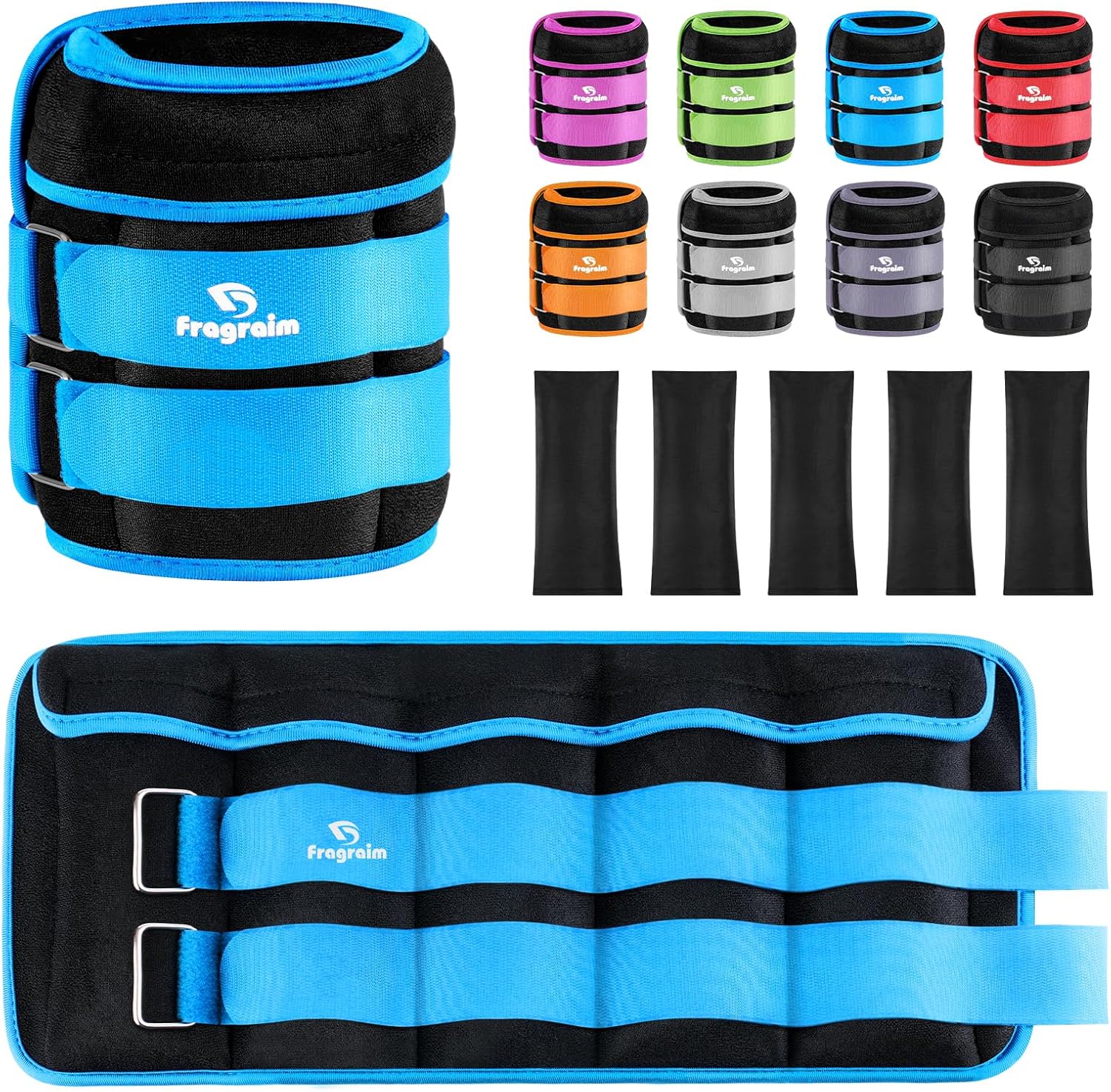 Fragraim Adjustable Ankle Weights for Enhanced Workouts