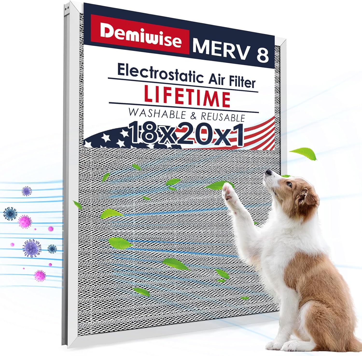 18x20x1 Electrostatic Air Filter for Cleaner Air and Efficiency