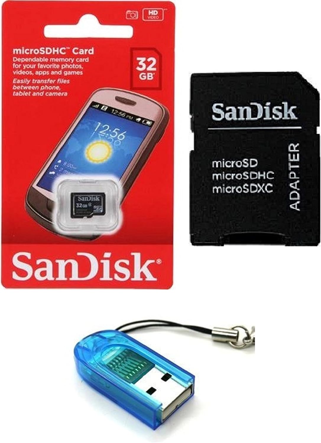 SanDisk 32GB MicroSDHC Card Bundle