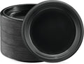 PLASTICPRO 400 PCS Black 9 in Plastic Dinner Plates - Lightweight