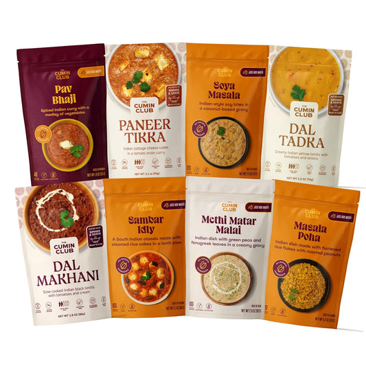 Authentic Indian Meals Variety Pack | 8 Delicious Dishes