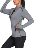 Women's Track Jacket Breathable Zip Up Running Jacket - Slim Fit