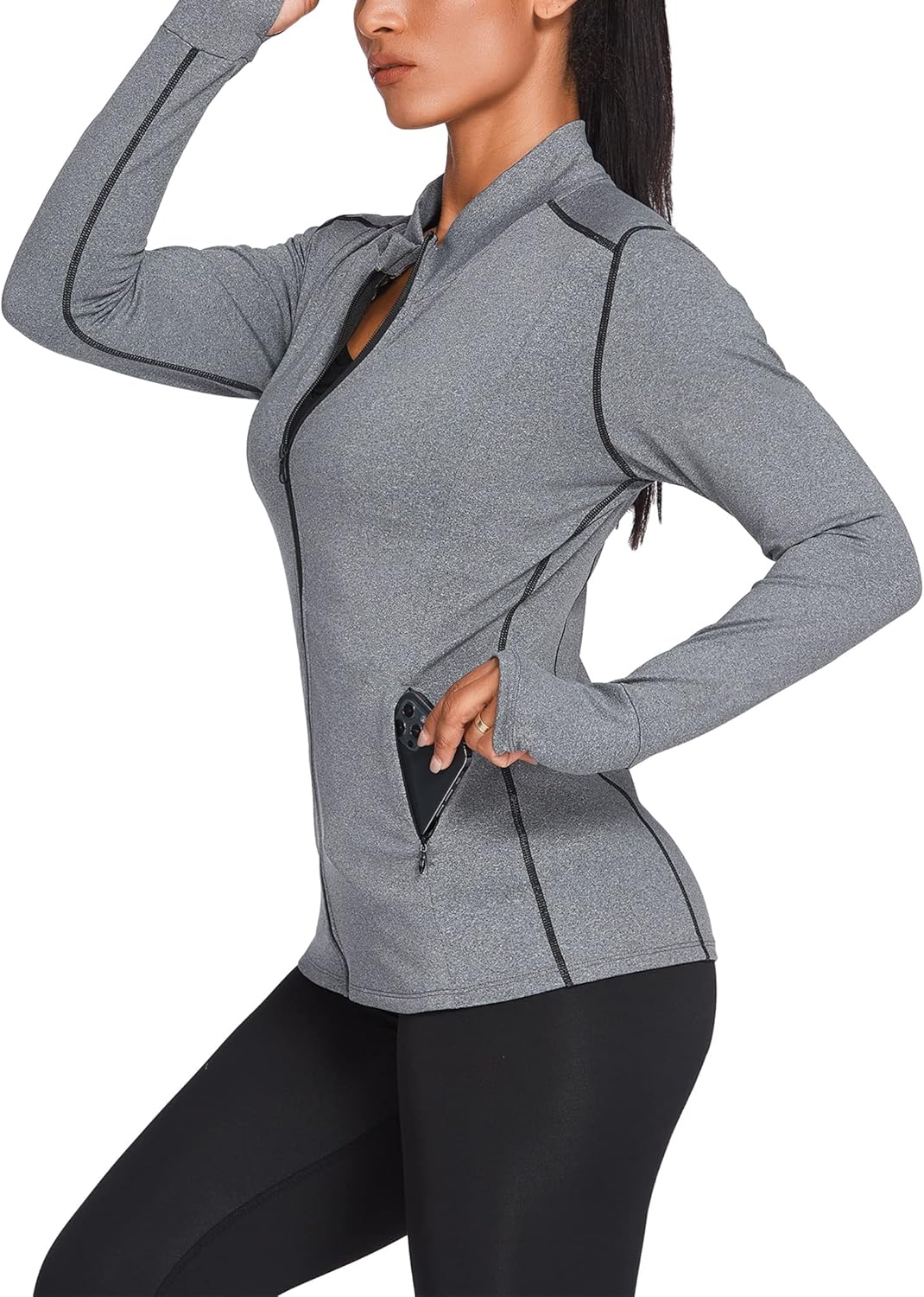 Breathable Women's Track Jacket for Running and Sportswear