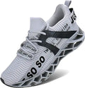 Mens Blade Running Shoes - Breathable Mesh Slip-On Sneakers