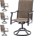 Soohow Patio Dining Chairs Set of 4 with 360 Swivel Design