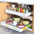2 Pack 21in Deep Pull Out Cabinet Organizer - Expandable No Drill
