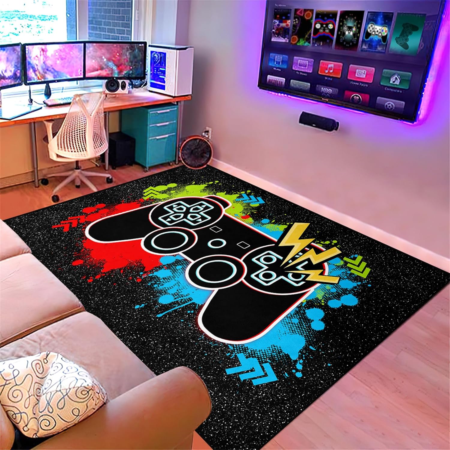 Boys Gamer Rug - Gaming Room Essential