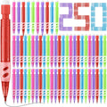 250 Pcs Mini Mechanical Pencils 0.7 mm - Compact Bulk Set