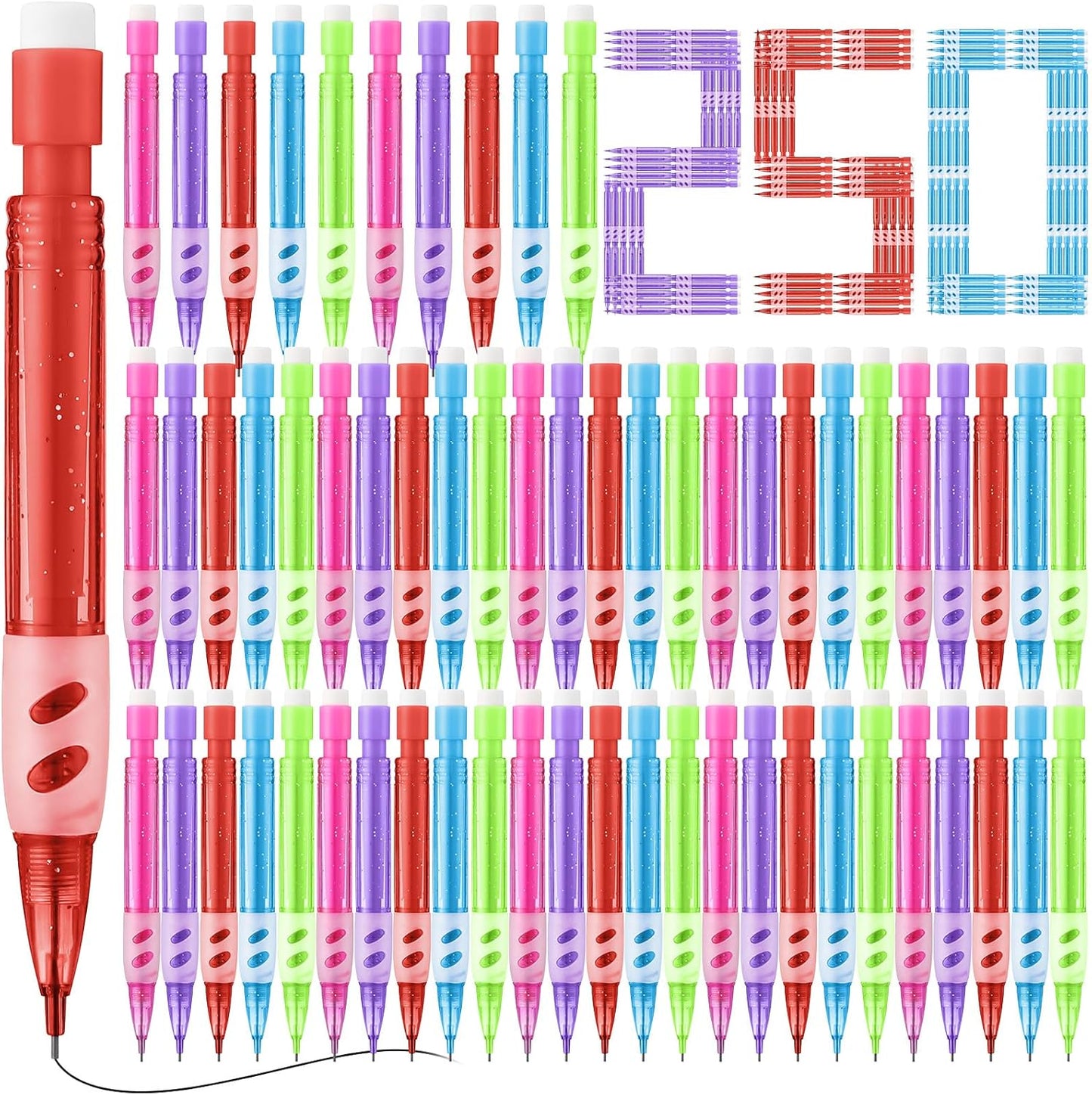 250 Pcs Mini Mechanical Pencils for Writing and Drawing Needs