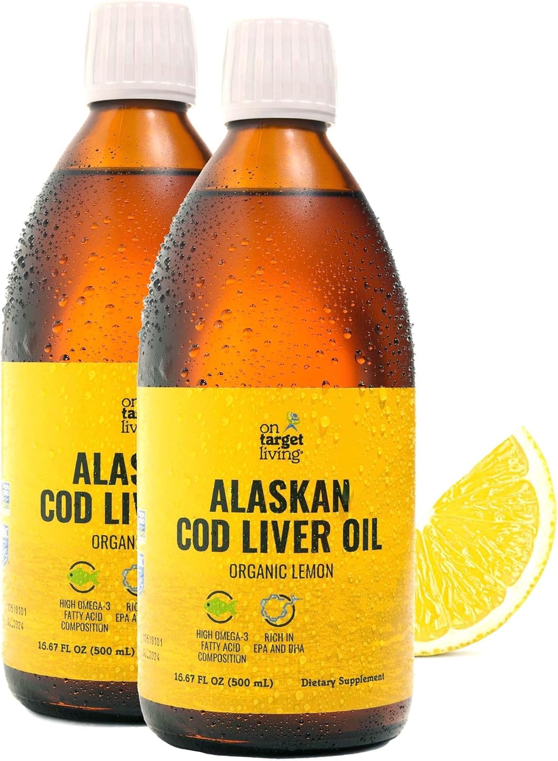 Alaskan Cod Liver Oil with Organic Lemon Flavor - 16.67 oz