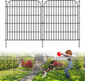 Decorative Garden Fence 10 Panels 32 in H x 23.6 ft L - Rustproof No