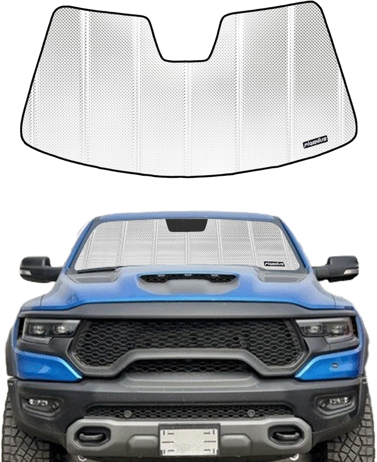 Windshield Sun Shade for Ram 1500 2019-2025 with Sensor
