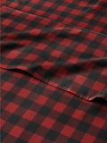 Full Christmas Buffalo Plaid Sheet Set - Cozy 4 Piece Holiday Bedding