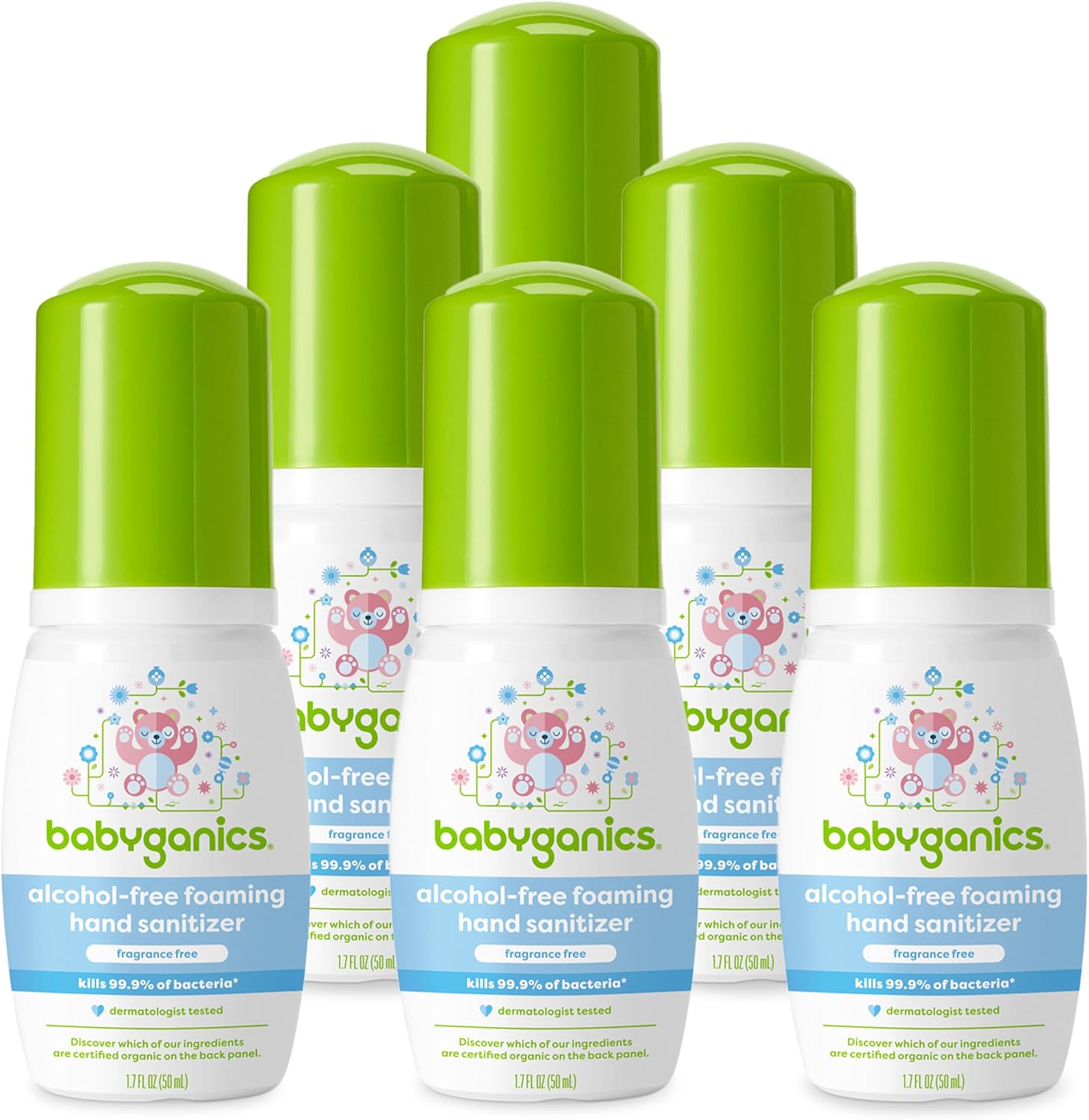 Babyganics Foaming Pump Hand Sanitizer - Alcohol Free & Travel Size