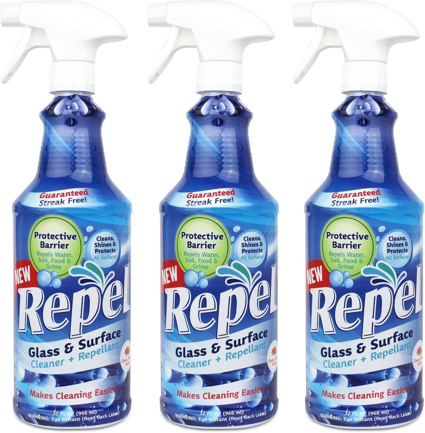 Clean-X REPEL Glass & Surface Cleaner for Streak-Free Shine